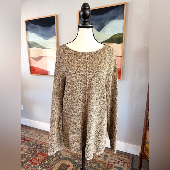 Sigrid Olsen Linen Cotton Beige Sweater - Picture 5 of 8